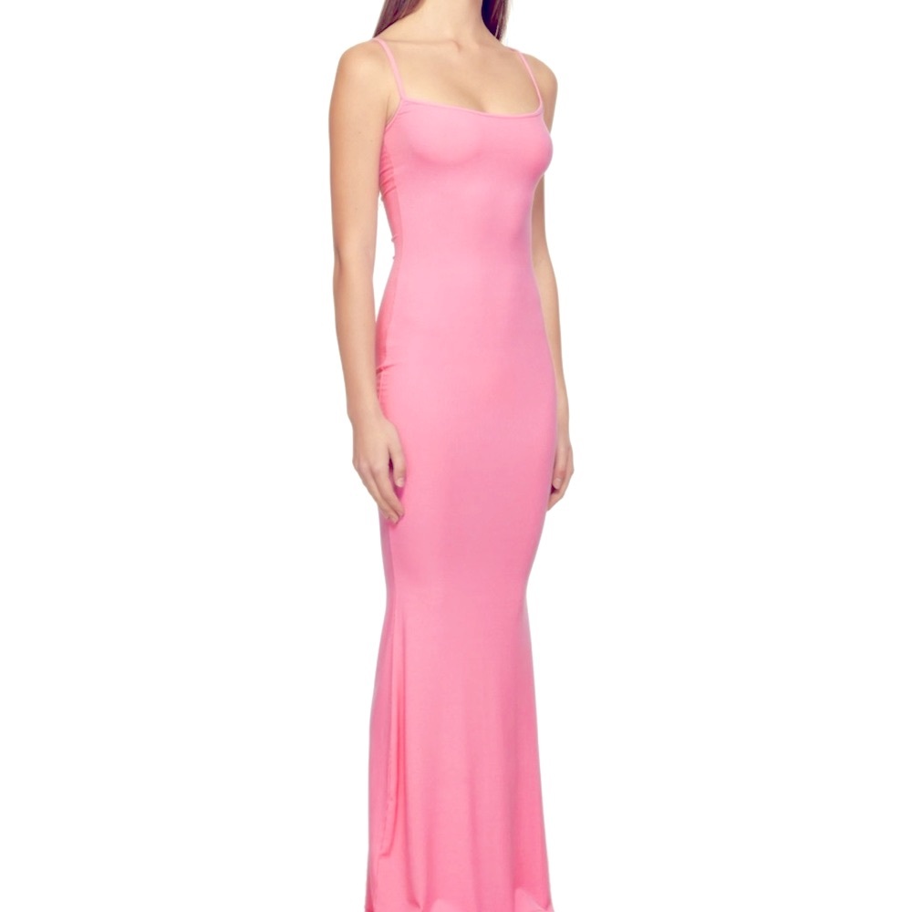 Skims soft lounge dress (bubblegum, xs)